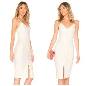 Revolve Likely Brooklyn Dress Women 4‎ White Midi Bridal Wedding Engagement Sexy